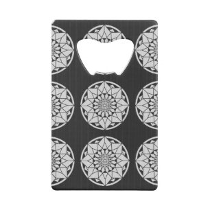 Tricot Star Mandala noir et blanc