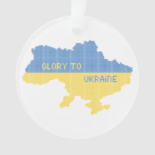 Tricot Ukraine texte de la carte d'Etat Gloire à l