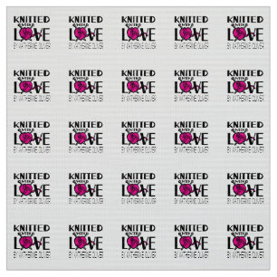 Tricoté avec les étiquettes de tissu customisés