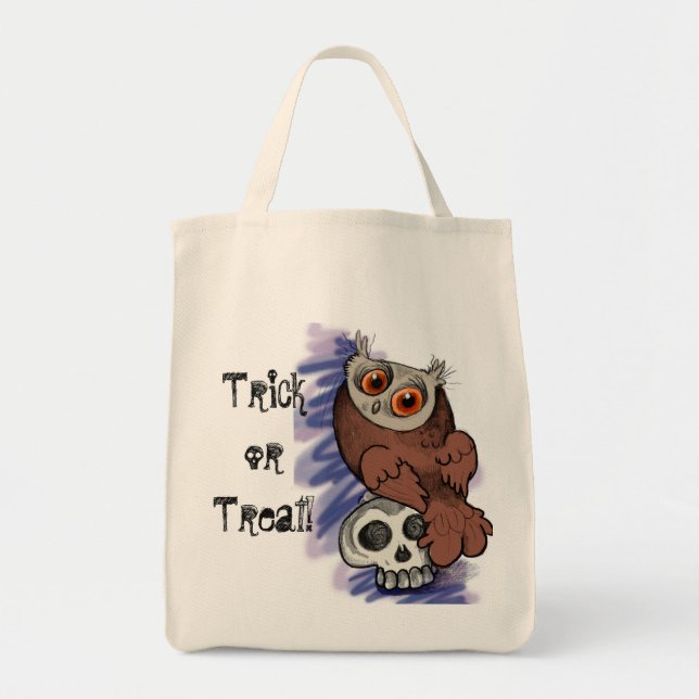 Tricoter ou traiter Chouette rayée~traiter le sac (Devant)