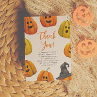 Tricoter ou traiter Halloween Anniversaire Merci