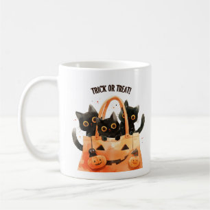 Tricoter ou traiter - Sac à bonbons Chat Mug