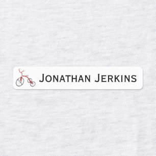 Tricycle ou fer sur logo Étiquettes
