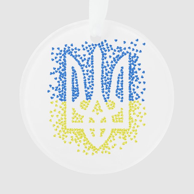 Trident de l'emblème ukrainien tryzub dispersant l (devant)