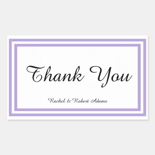 Trier double lavande - Sticker rectangle (Devant)