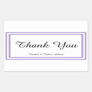 Trier double lavande - Sticker rectangle