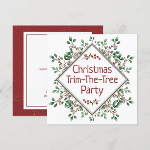 Trim-L'Arbre de Noël - Fête - Invitation