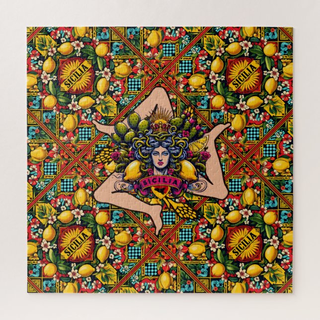Trinacria Sicilienne Puzzle (Vertical)