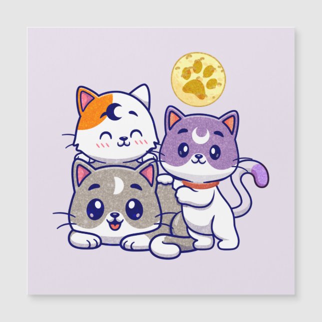 Trio adorable - Trois chats mignons (Devant)