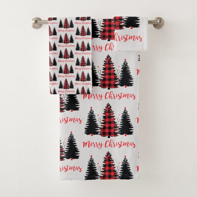 Trio Buffalo Plaid Tree (En situation)