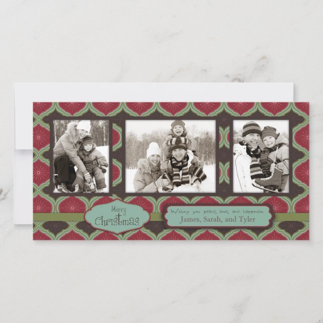 Trio Carte photo Deck the Halls (Devant)