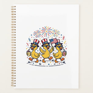 Trio de canards patriotiques Chemise vintage 4 jui