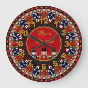 Trio de casse-noix de Noël, HORLOGE du style