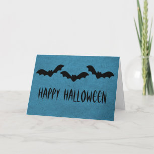 Trio de chauves-souris Halloween Carte de voeux, b