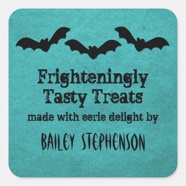 Trio de chauves-souris Stickers de cuisson Hallowe (Devant)