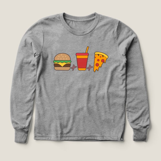 Trio de Fast-Food : Burger, Soda, Tranche de Pizza (Motif recto)