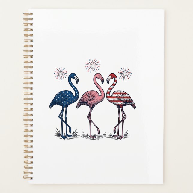 Trio de flamants patriotiques dessin de gravure vi (Devant)
