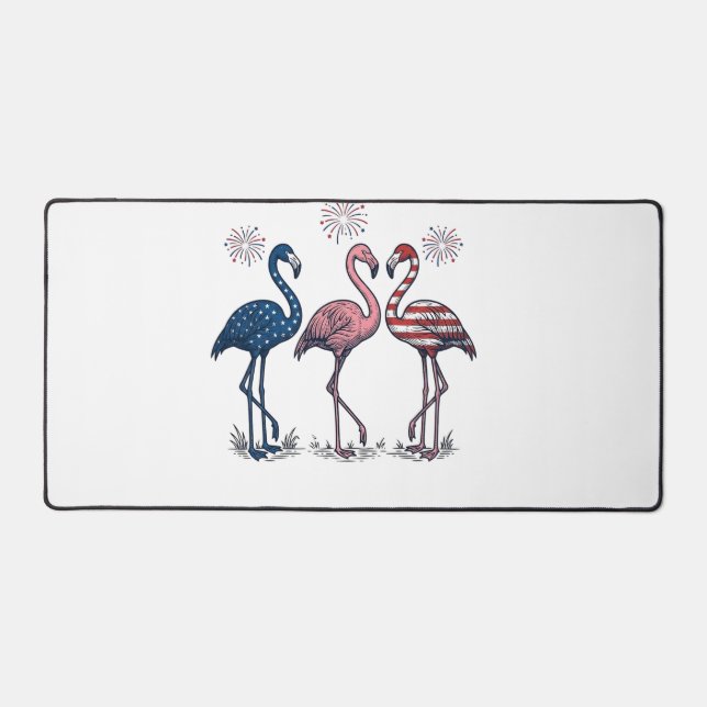 Trio de flamants patriotiques dessin de gravure vi (Recto)