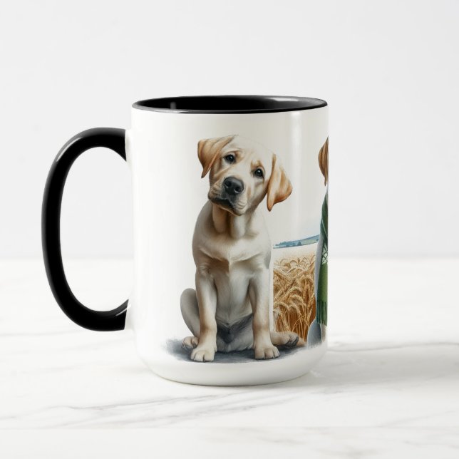 Trio de Labrador Retriever Mug de Noël (Gauche)