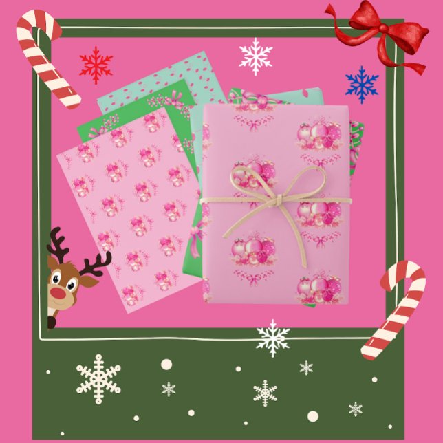 Trio de papier cadeau de Noël  (Créateur téléchargé)