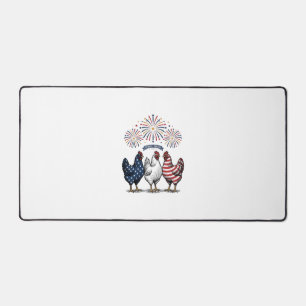Trio de poulets patriotiques Gravure vintage vecte