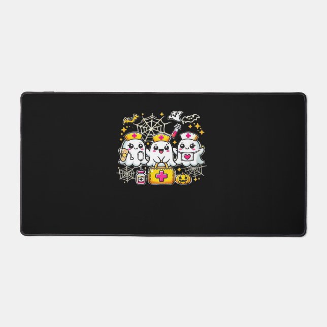 Trio d'infirmière fantôme d'Halloween mignonne ave (Recto)