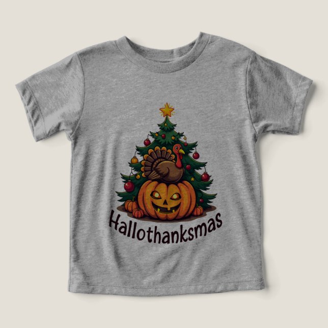 Trio Hallothanksmas : Citrouille, Dinde & Noël (Design Recto)