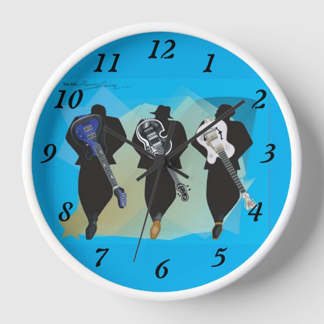 Trio - Horloge Mur Acrylique (Recto)