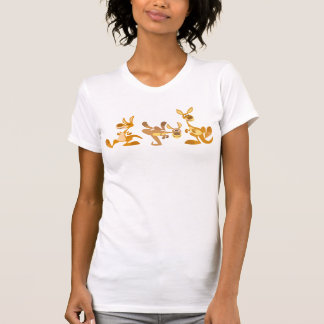 Trio mignonne de caricature T-shirt femmes Kangaro