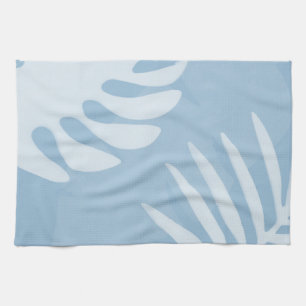 Trio Palm Feuille Blue Cuisine Serviette