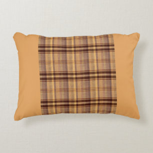 Triomphe TR7 Tan Tartan Coussin décoratif