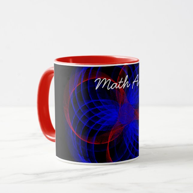 Triple Blueberry Accent Math Art Café Mug (Devant gauche)