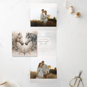 Triple spécial Ajouter un Faire-part de mariage ph