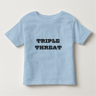 Triple Threat drôles enfants t-shirt