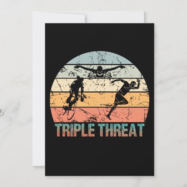 Triple Threat - Triathlon Athlete (Devant)