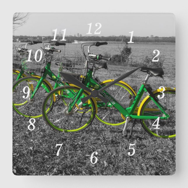 Triplés de vélos Sélectionner une horloge murale c (Recto)