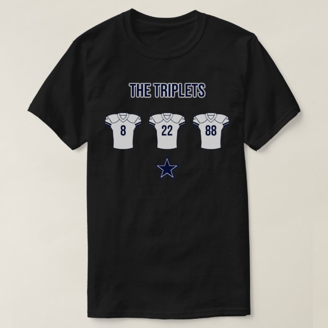Triplets Dallas Cowboys TShirt (Design devant)
