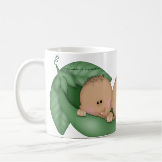 TRIPLETS PEAS IN POD African American Baby Mug Cup