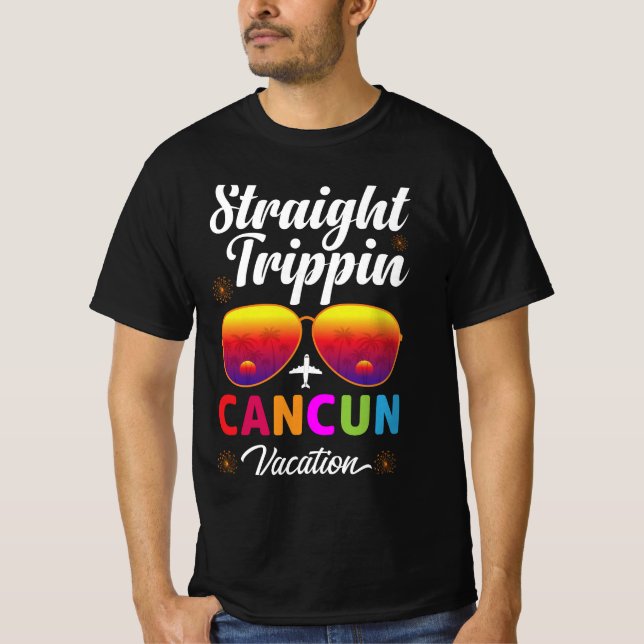 Trippin droit Tshirt vacances Cancun (Devant)