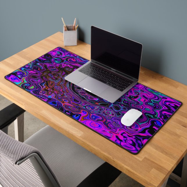 Trippy Black et Magenta Retro Liquid Swirl (Bureau 2)