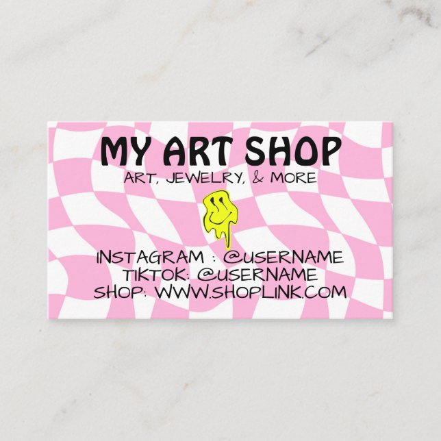 Trippy Hippie Carte de visite (Devant)