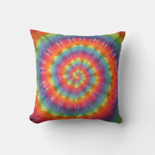 Trippy Swirl Tie Dye American MoJo Coussin