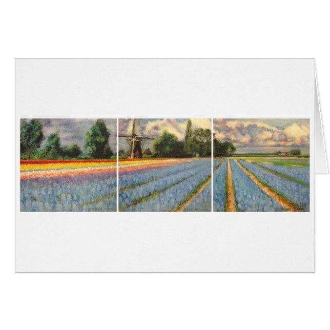 Triptyque de peinture de paysage de gisements de (Devant horizontal)