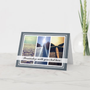 Triptyque personnalisé 3 photo collage modèle de N