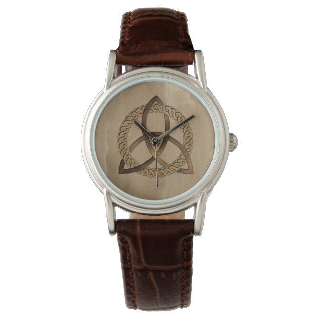 Triquetra Celtique Trinity Knot Montre Femmes (devant)