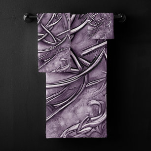 Triquetra Trinity Knot Lavender Purple Faux Métal