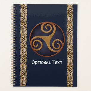 Triskelion celtique (bleu) personnalisé