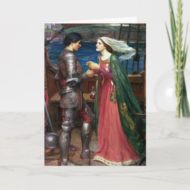 Tristan et carte de voeux d'Isolde (Devant)