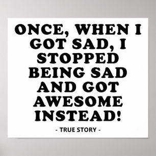 Triste à incroyable Poster Drôle