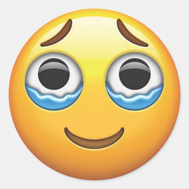 triste autocollant (Devant)